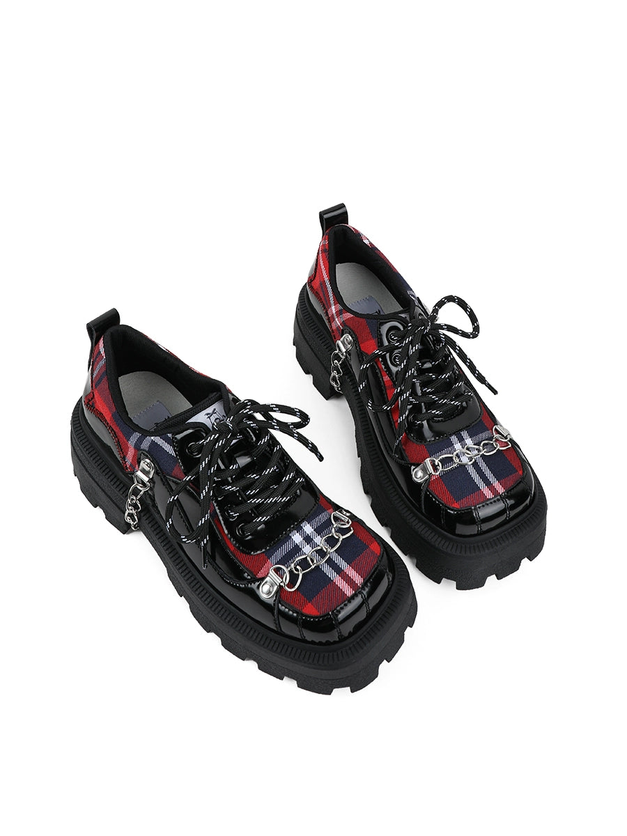 Rock Check Chain Up Shoes