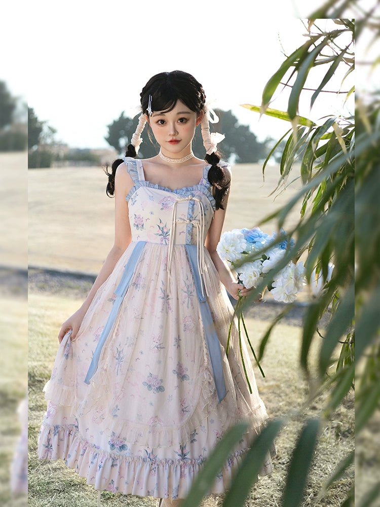 Flower Light Summer Camisole Lolita Dress