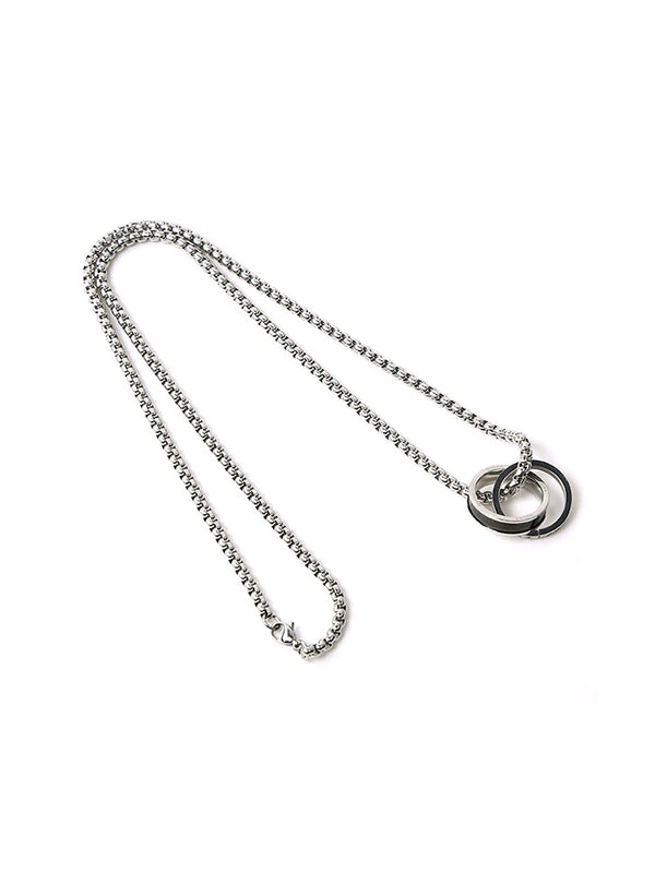 Ring Buckle Long Mode Necklace