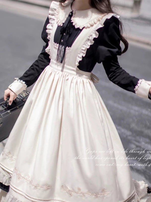 Angelina Retro Elegant Maid Dress Set