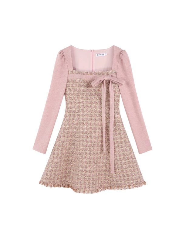 Sweet girly ribbon flare dress