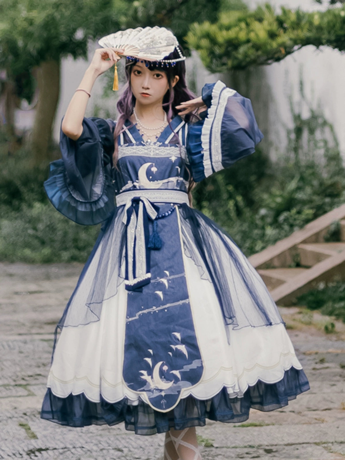 Ensemble de robes suspendues Lolita Night Crescent Moon – Belchic