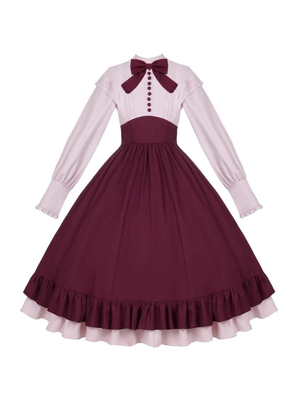 Kula Faux Two Piece Rose Lolita Dress