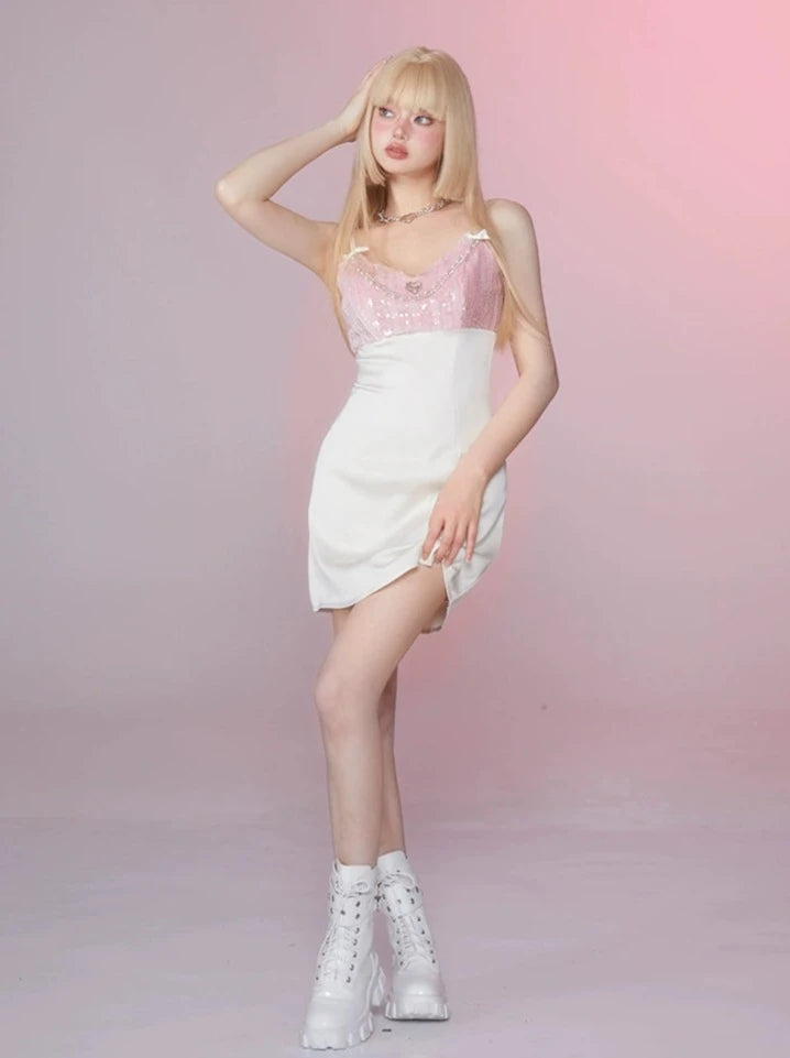 ピンクレースキャミソールワンピース – Belchic ピンクレースキャミソールワンピース – Belchic