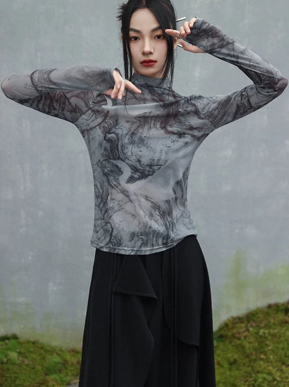 シアーダークレトロシースルートップス – Belchic シアーダークレトロシースルートップス – Belchic