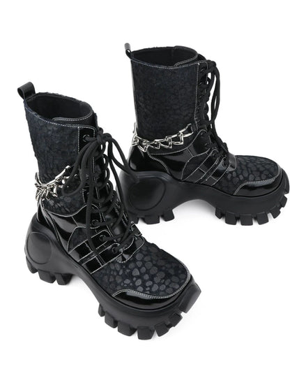 Subculture Chain Motorcycle Boots
