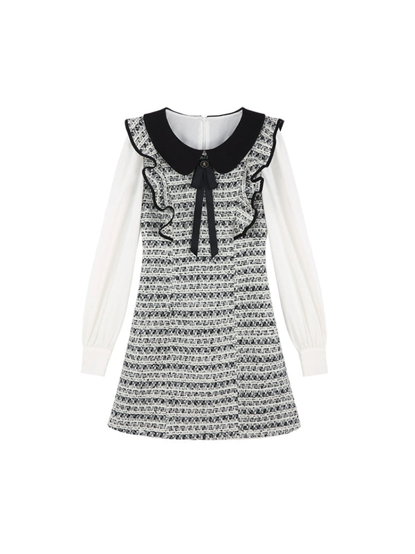 フランスシックモノクロワンピース