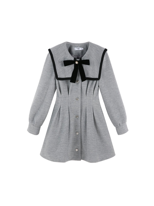 フランスドールウエストマークフレアワンピース