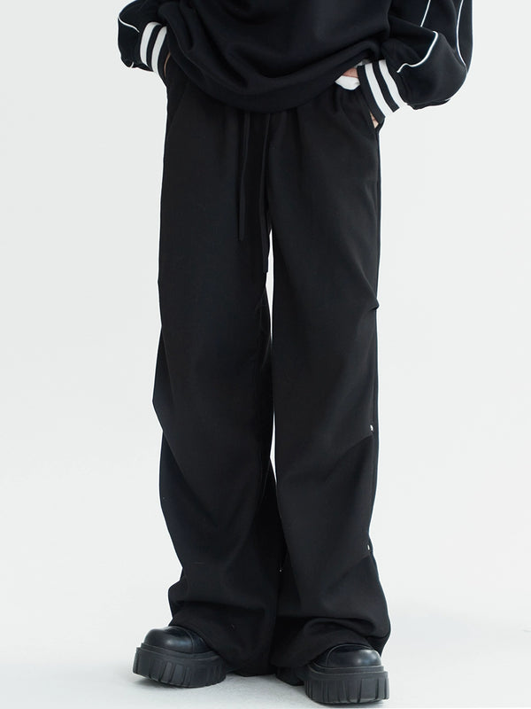 Dark mode loose casual pants