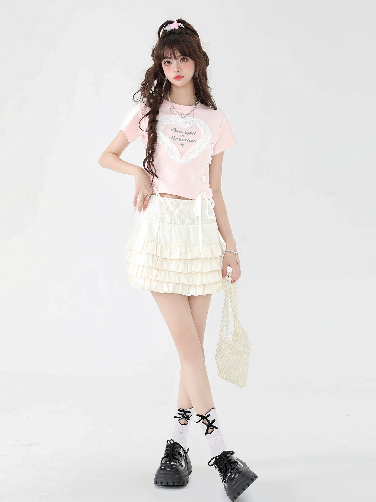 Sweet Love Lace-up T-shirt