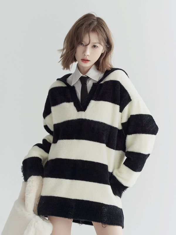 Big Border Design Roo Sailor Knit Top