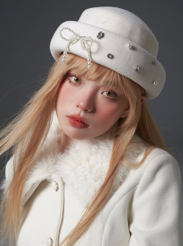 ダイヤモンドリボンジュエルハット