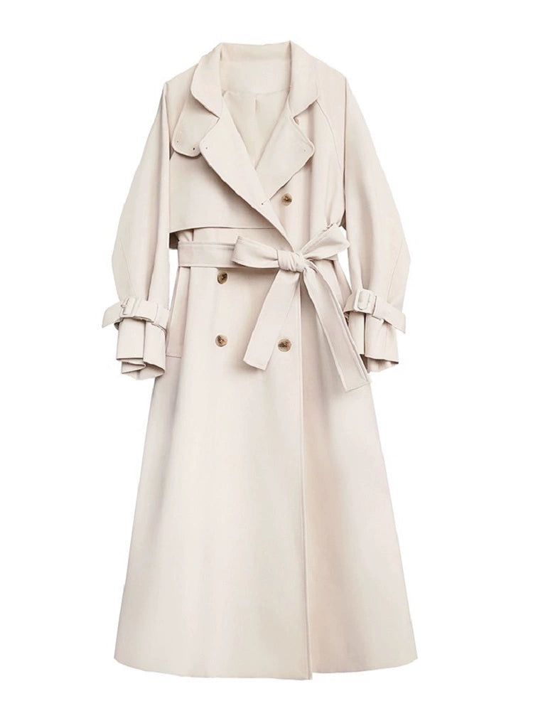 Manteau trench cape rétro haut de gamme de style britannique