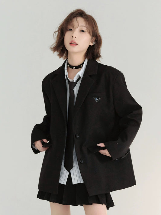 Museum of Gravity casual blazer women's spring 2024 new loose unisex style suit top