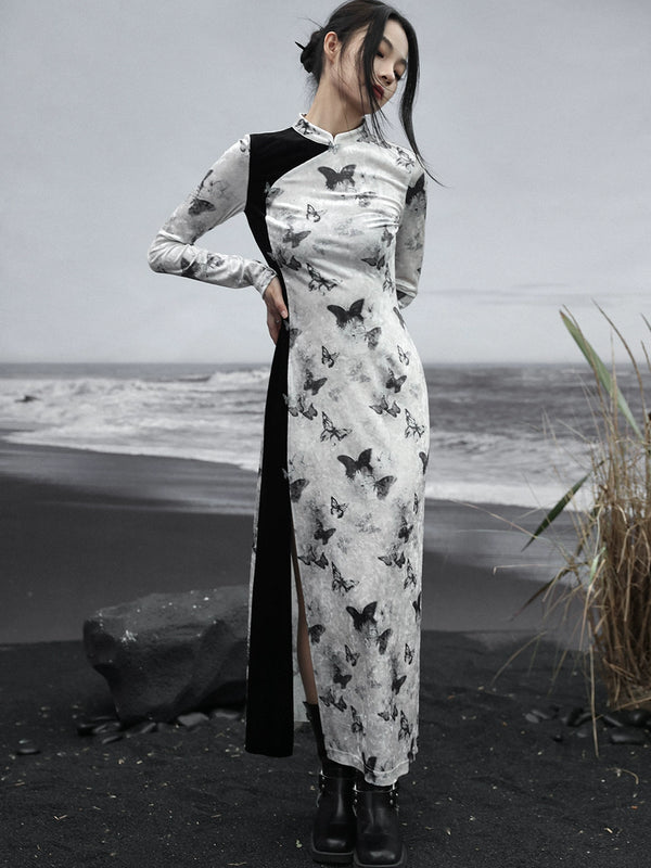 バタフライモードロングドレス