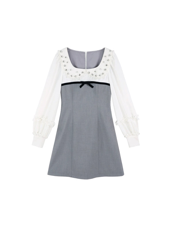 ダイヤモンドドールカラーリボンワンピース