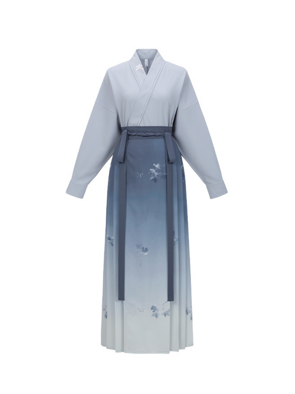 chinese retro blue flower setup