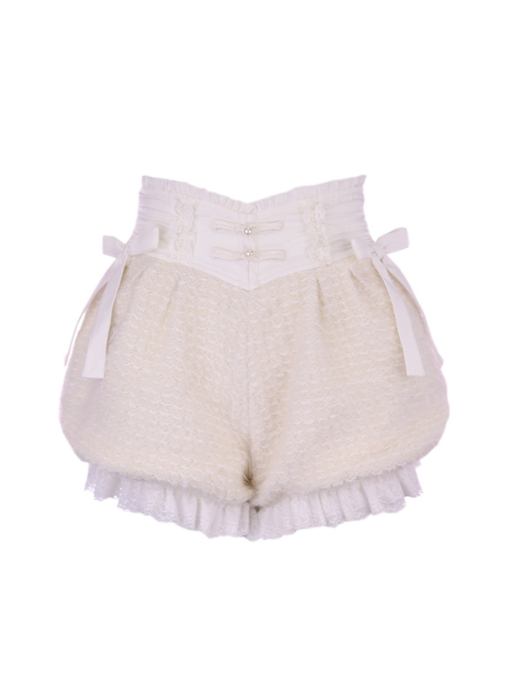 Frill ribbon balloon shorts