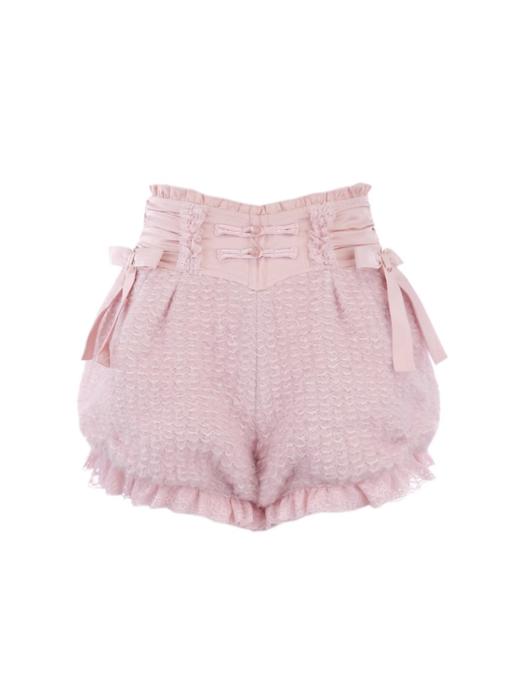 Frill ribbon balloon shorts