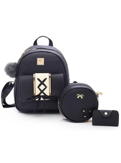 Backpack with Furchoem + Round Pushet + Card Case