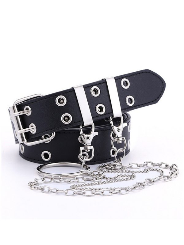 チャイナガレッジベルトスカートパンツセットアップ