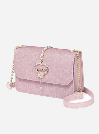 Shiny Sweet Jewel Heart Bag