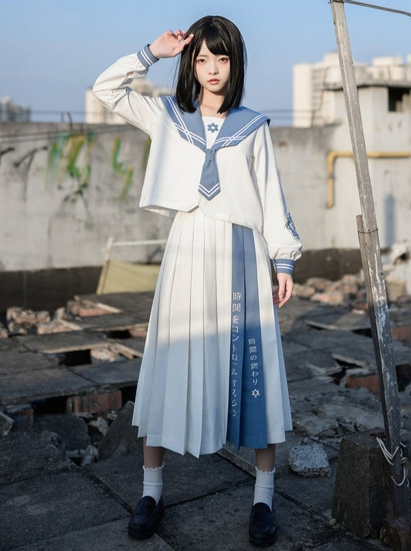 タイム&スペースエンブロイダリーセーラーセットアップ【ネクタイ付き】