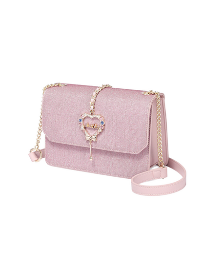 Shiny Sweet Jewel Heart Bag
