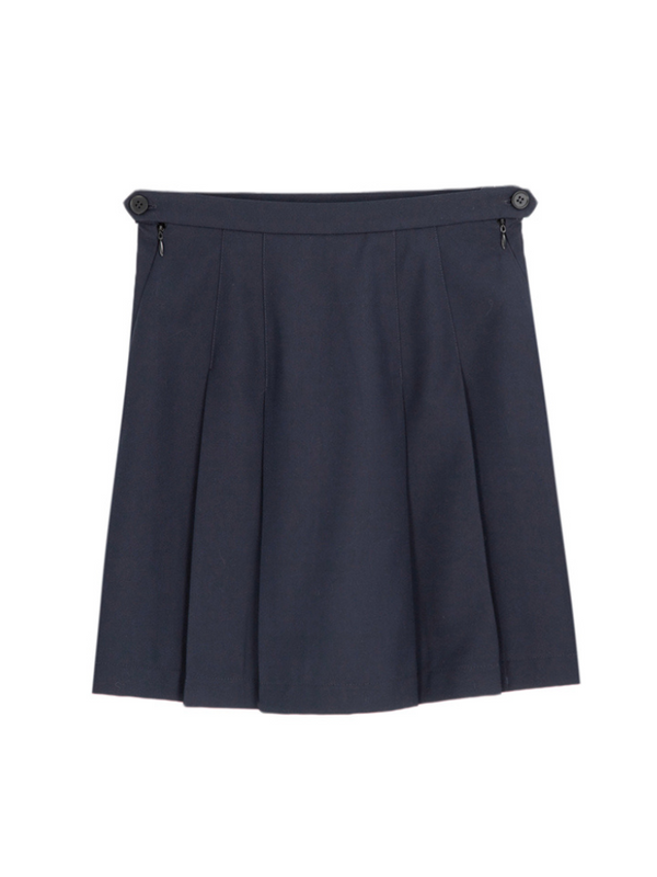 Long sleeve sailor top with tie + short sleeve sailor top with tie + pleated skirt