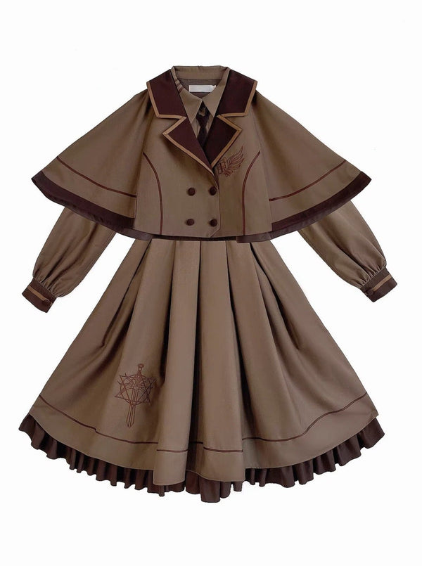 Emblem Military One Piece + Cape Court with Tie