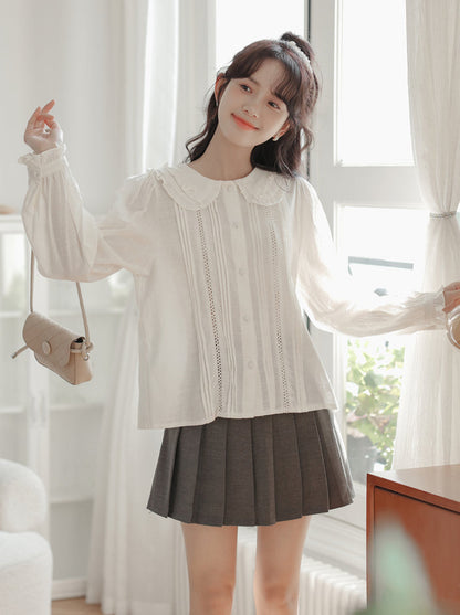 Frilled Doll Collar Blouse