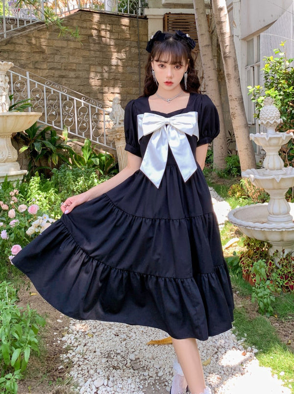 Dark Princess Skirt Square Color Long Dress