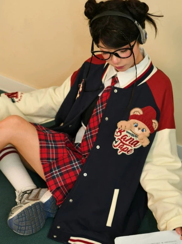 Retro American College Style Jacket