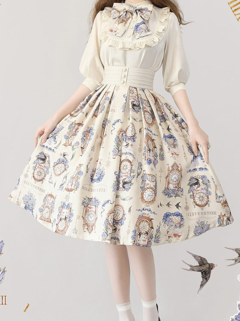 Eternal Echo Echo Eleegan Trochrasical Daily Lolita Print Shirt Suskart Setup