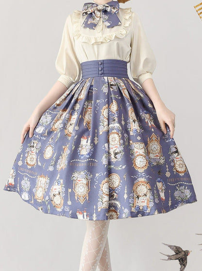 Eternal Echo Echo Eleegan Trochrasical Daily Lolita Print Shirt Suskart Setup