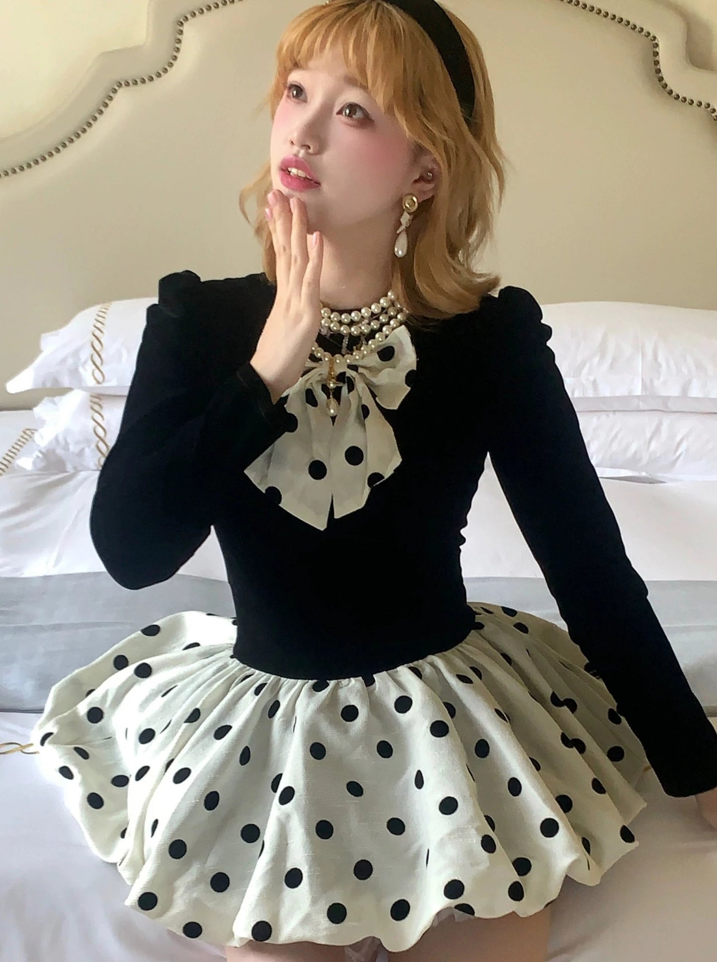 Dot Chic French Girly Dress