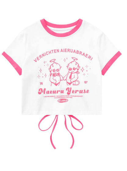 Angel Bai Color Pink T -shirt