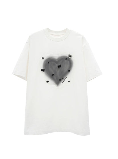 T-shirt avec motif "Heart Mode" (cœur)