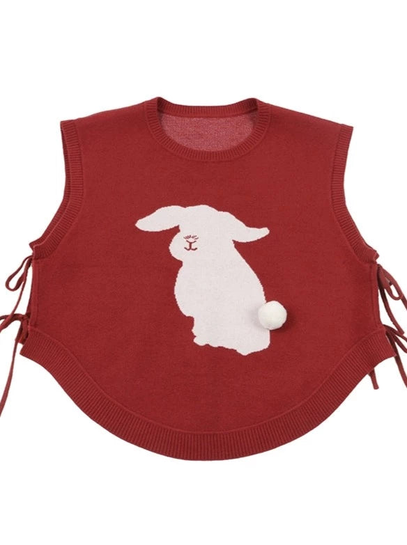 Rabbit Loose Pullover Sleeveless Vest