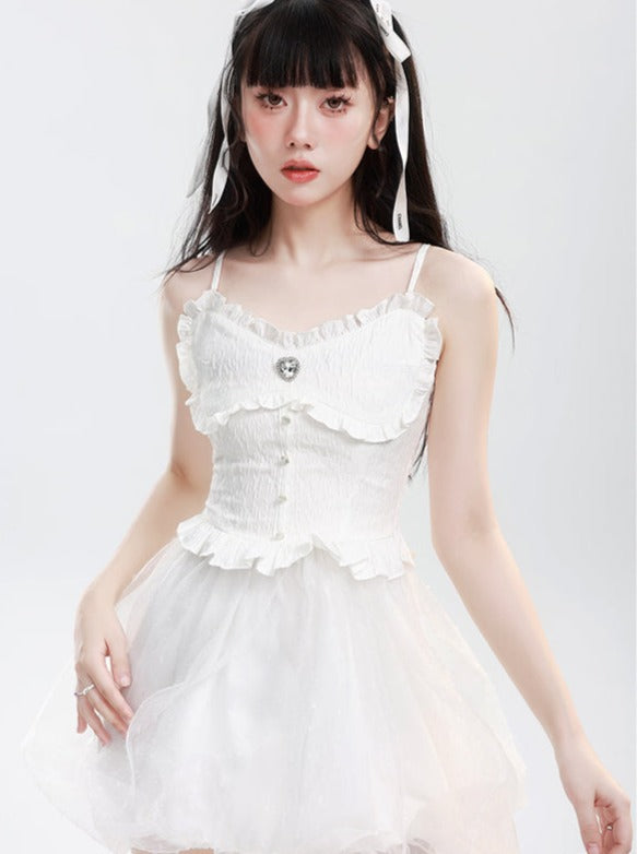 Ballet White Gurry Singing Dress