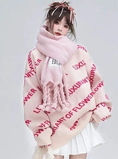 レイジースタイルプルオーバーニットセーター【プレーン・裏起毛】