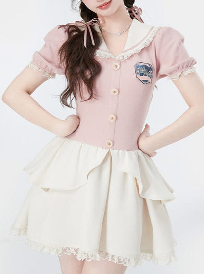 Sailor College School Girl One Piece