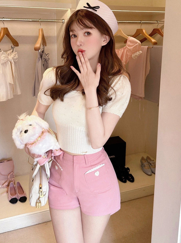 Heart race pocket suite shorts