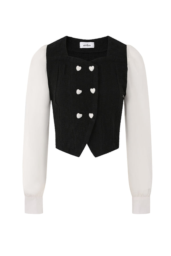 Chicks Eat Blouse Heart Tops