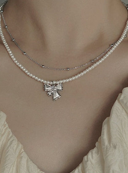 Pearl Pure Design Elegant Chain Necklace