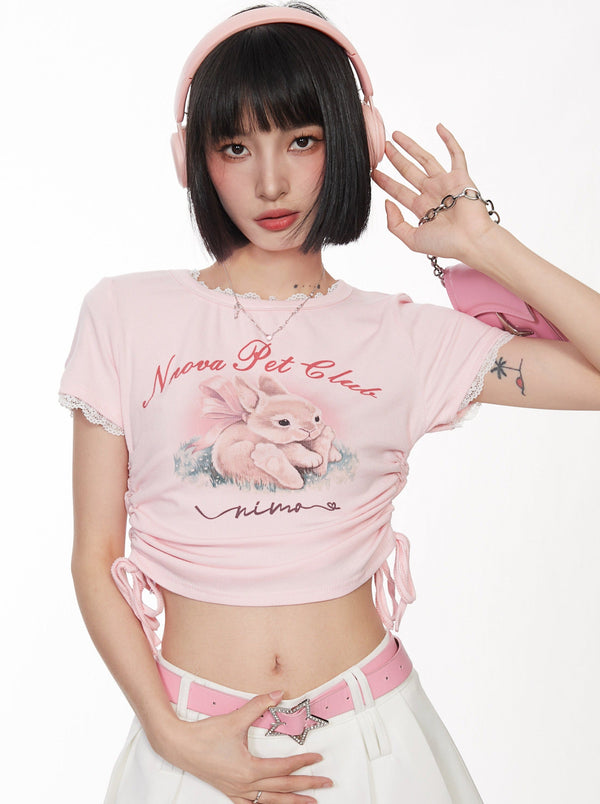 Rabbit side shirring tops