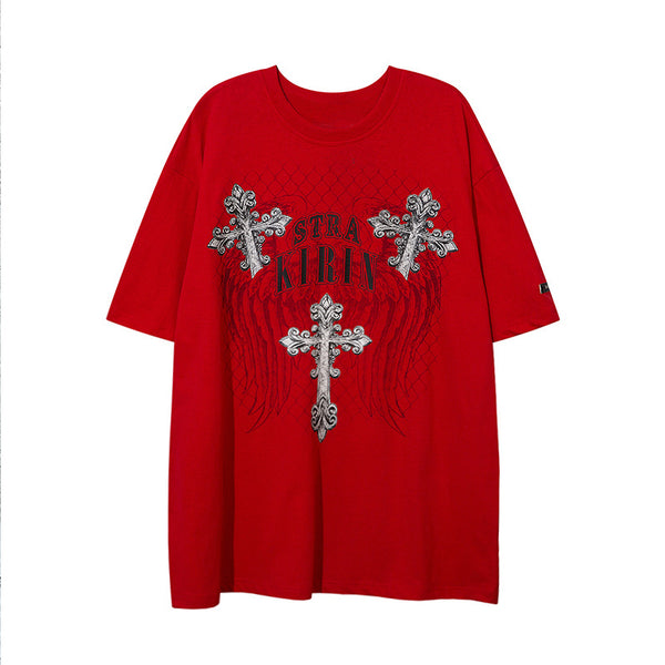Gothic Cross Loose T-shirt Gothic Cross Loose T-shirt with belt