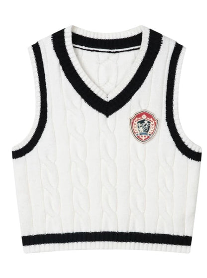 Emblem College Style Knit Vest