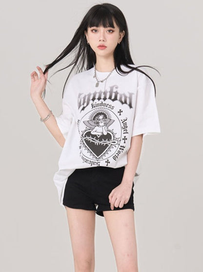 Ghost Girl Gothic American T-shirt