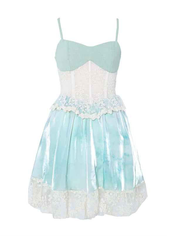 Fairymer Made Turcois Waist Race Susas Dress